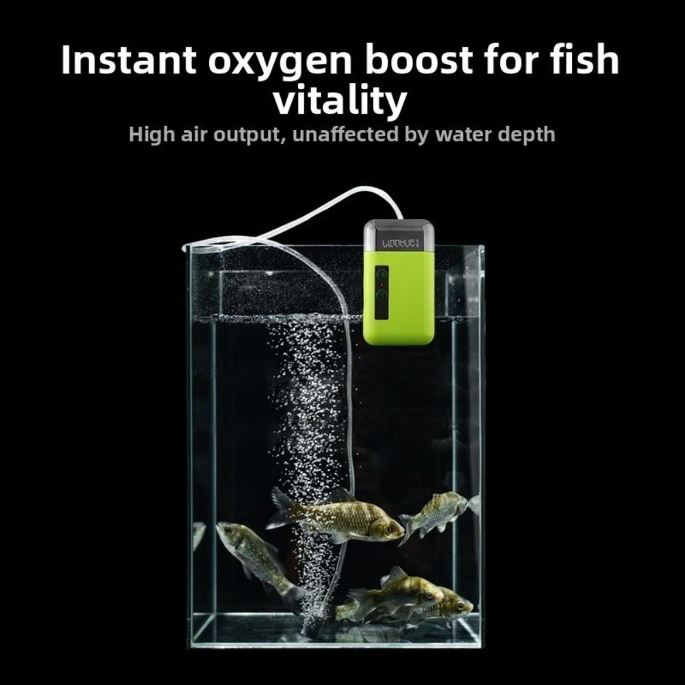 With Air Stone Mini Oxygen Pump 3-in-1 USB Charging Pump Portable Air Pump  For Pond Aeration