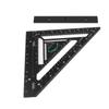 Столярный угольник разметочный инструмент черный цвет алюминиевый сплав треугольная линейка стропильный угольник для
