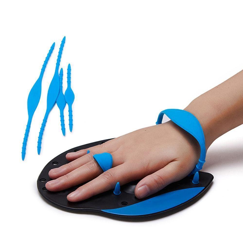Adjustable Frog Finger Swim Paddles Hand Swimming Paddles Diving Palm Girdles Correction Hand Fins