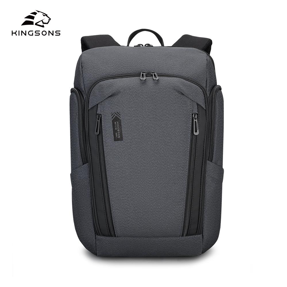 Men Backpack Kingsons For 15.6 Inch Laptop 180° Open 2025 New Concise Casual Waterproof College Student Boys School Bag