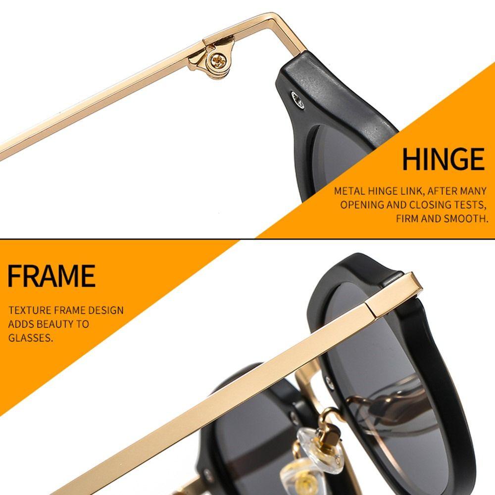 Fashion Metal Frame Small Square Sunglasses UV400 Protection Y2K Punk Shades Driving Sun Glasses for Women & Men