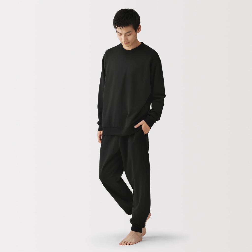 MUJI Флисовый домашний костюм мужской серый