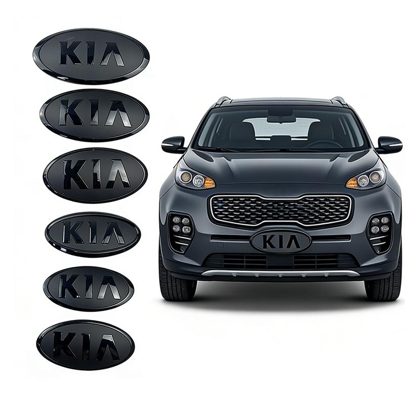 AAND1 Car Front Hood Emblem Rear Trunk Badge for KIA Sportage Ceed sorento Cerato Picanto Soul Stonic K3 K5 Rio optima Accessories