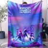 KPop Demon Hunters Printed Blanket Girls Boys Plush Throw Blanket Sofa Blankets Warm Birthday Gifts For Girls Huntrix Blankets