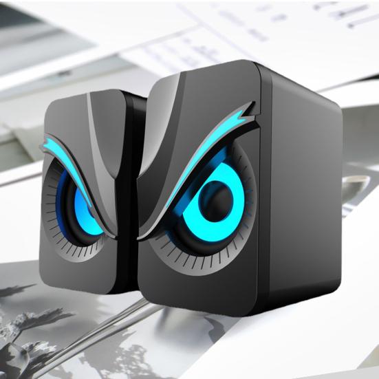1 пара USB проводных динамиков портативный мини крутой RGB динамик громкоговоритель сабвуфер ПК компьютер ноутбук динамик