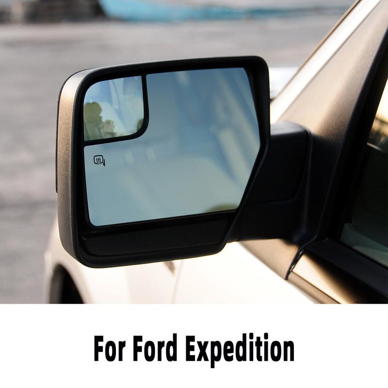 Left Right Side Mirror Wing Mirror Rearview Glass with Heating for Ford Expedition 2012 2013 2014 2015 2017 CL1Z17K707A