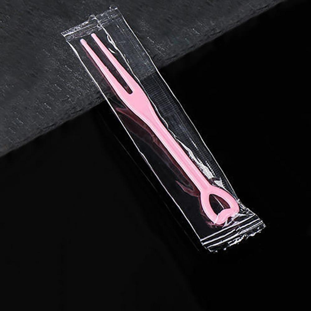 200 шт. одноразовые фруктовые шпажки в форме сердца независимая упаковка вилка для торта фруктовая зубочистка KTV