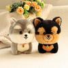 Lifelike Fluffy Dog Stuffed Toy Simulation Puppy Model Shiba Inu Corgi Husky Yorkshire Bichon frise Chow Chow Plush Doll Gifts 5