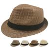 Straw Trilby Sun Hat Mens Ladies Womens Summer Panama Designer Fedora Beach Top Hat