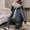 Autumn Winter Thicken Warm Long Parka Women Solid Color Loose Puffer Hooded Coat Jackets Outwear
