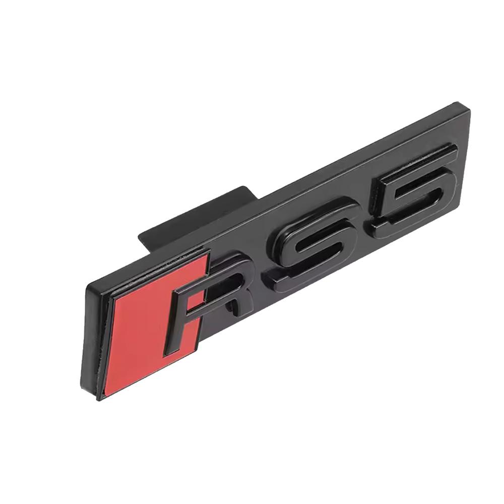 3D ABS Car Front Hood Grille Emblem Sticker Decor For Audi S3 S4 S5 S6 S7 S8 RS3 RS4 RS5 RS6 RS7 RS8 W12 V6 V8 SQ3 SQ5 SQ7 SQ8