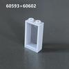 Small Particle Building Block Parts 60593 Spare Parts 1X2X3 Window Frame With 60602 Glass, Window