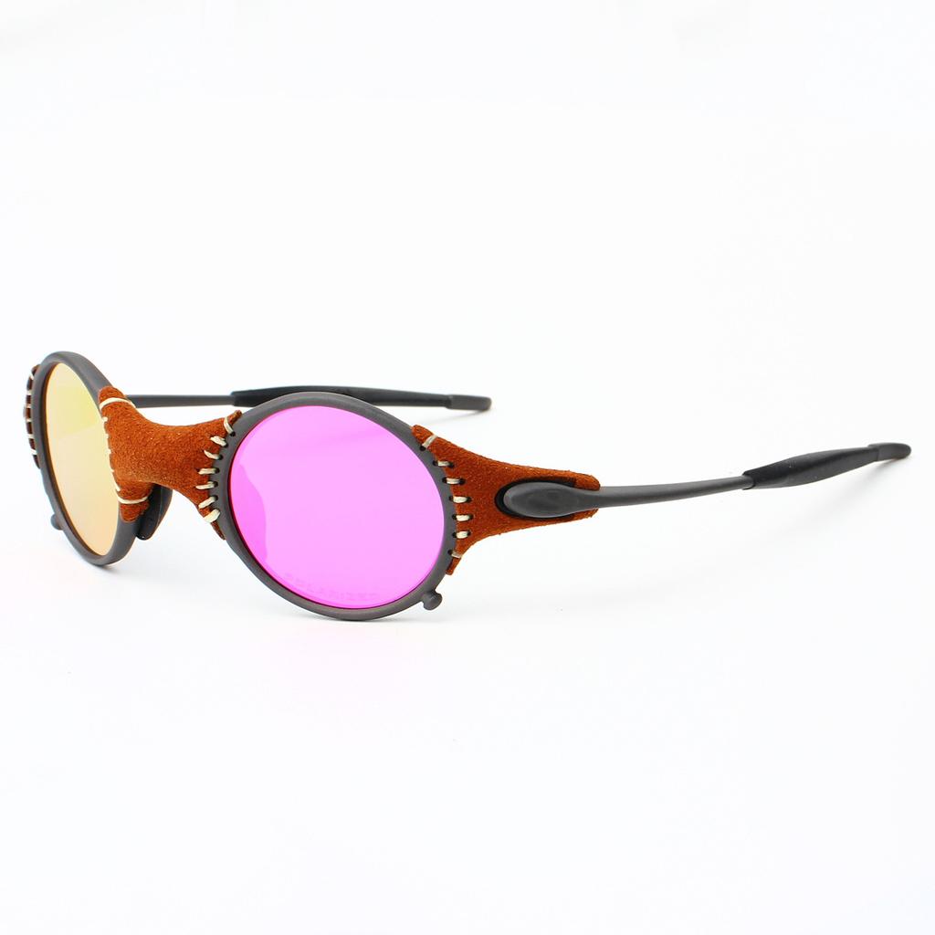 Zinc alloy foreskin retro round frame European and American polarized sunglasses men's and women's outdoor sports cycling driving sunglasses