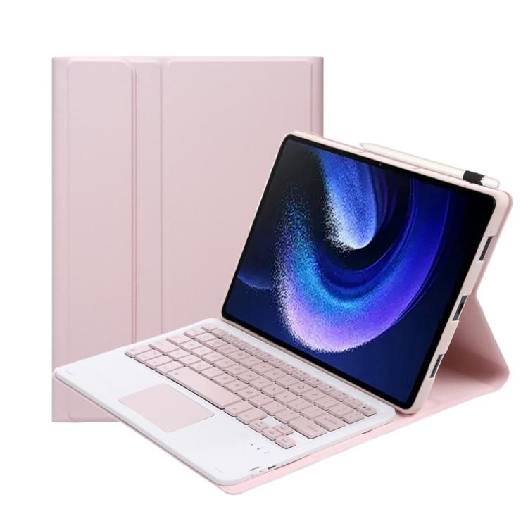 For Xiaomi Pad 6 / Pad 6 Pro A0N7-A Lambskin Texture Ultra-thin Bluetooth Keyboard Leather Case with Touchpad
