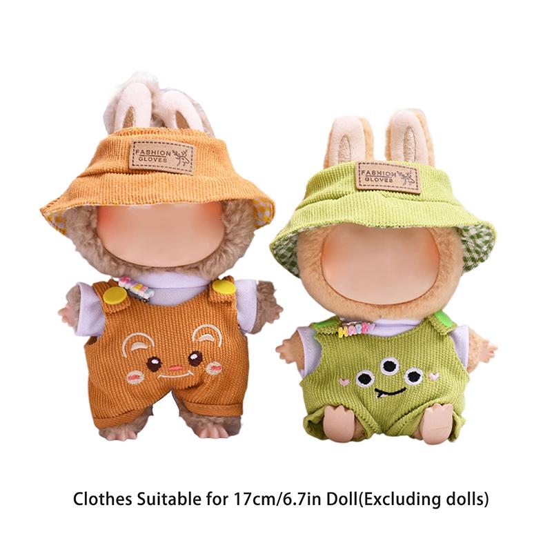 17 см мини плюшевая кукольная одежда аксессуары для одежды Labubu одежда для кукол Time To Chill
