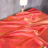 Smooth Gradient Reflective Fabric Shiny Per Meter for Shirt Skirt Wedding Dress Doll Clothes Diy Sewing Designer Cloth Soft Blue