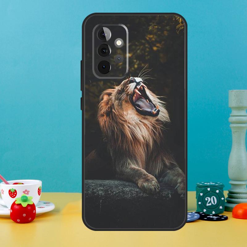 Чехол "Рычащий Лев" для Samsung Galaxy A35 A26 A16 A05 A55 A15 A32 A12 A22 A52 A54 A34 A14 A56 A36 A13 A53
