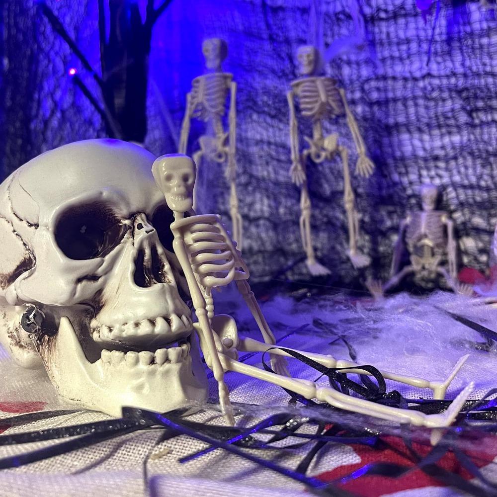1-10Pcs Halloween DIY Skeleton Movable Skeleton for Halloween Trick Ghost Festival Party Decoration Props Party Gifts Souvenirs 5