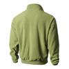 Men's Solid-color Casual Fleece Fleece Hoodie, Men's Sports Long-sleeved Zipper Cardigan Stand-up Collar Jacket