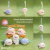 Cartoon Sea Creature Plush Charm With Durable Material For Bags And Car Keys