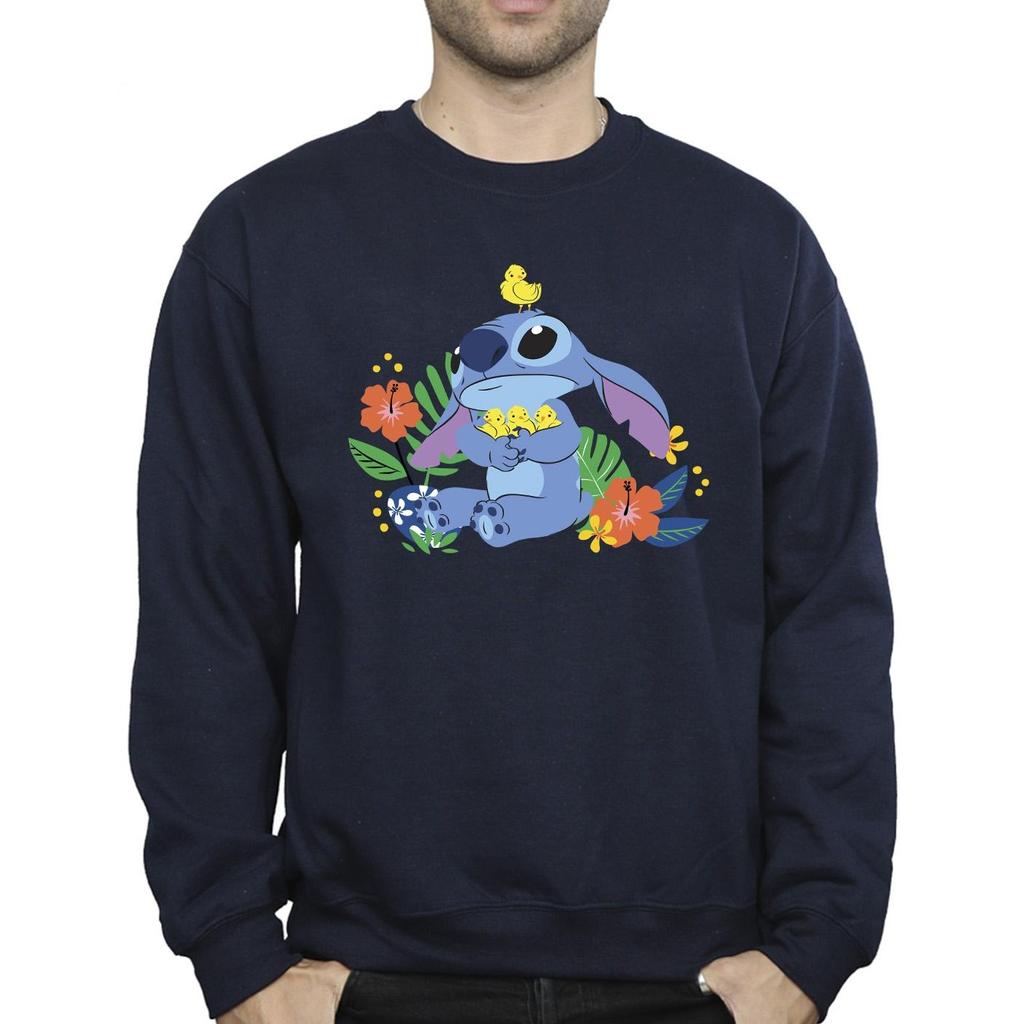 Disney Mens Lilo & Stitch Birds Sweatshirt