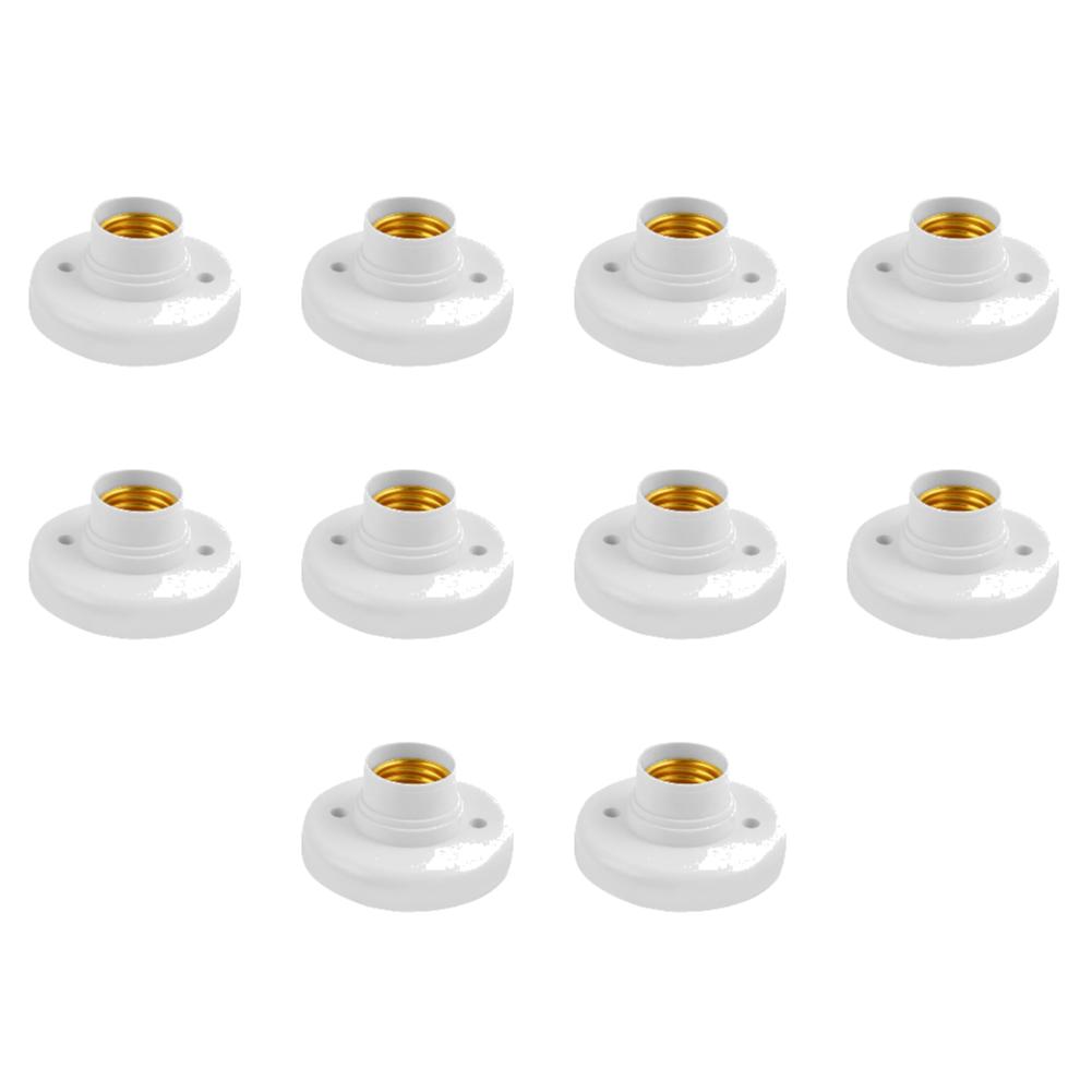 1-10 шт. E27 винтовой цоколь белый потолочный светильник лампа крепление основание подставка держатель лампочки спиральный светодиодный цоколь лампочки
