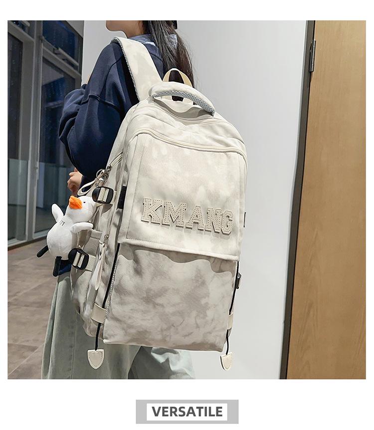 Trendy Graffiti Backpack for Junior High To College Students - Unisex, Large Capacity, Double Shoulder