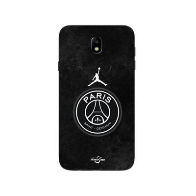 Coque - Maniacase - Samsung Galaxy J7 2018 - Noir - PSG Jordan Logo - Souple