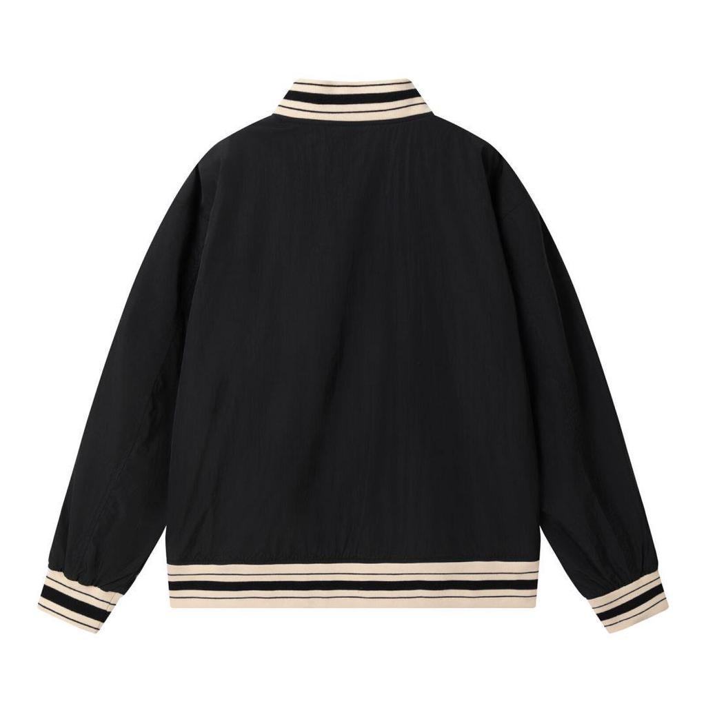 Унисекс Корейский Стиль AMIRI Вышитая Бейсбольная Куртка Осень/Зима 2024