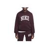 Nike Sportswear Club Soft Comfortable Pullover Hoodie Kids Hoodies Burgundy White HJ3156-652