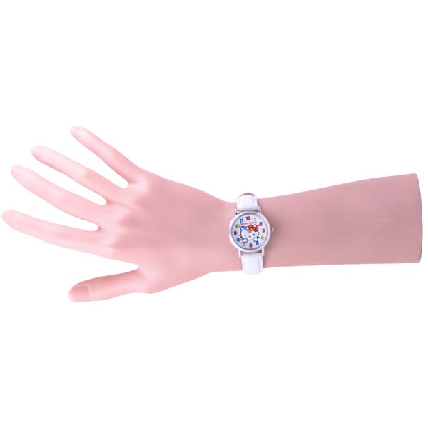 Citizen Женский HK15-001 ( Смотреть Q&Q Hello Kitty) Круглые часы белые аналоговые