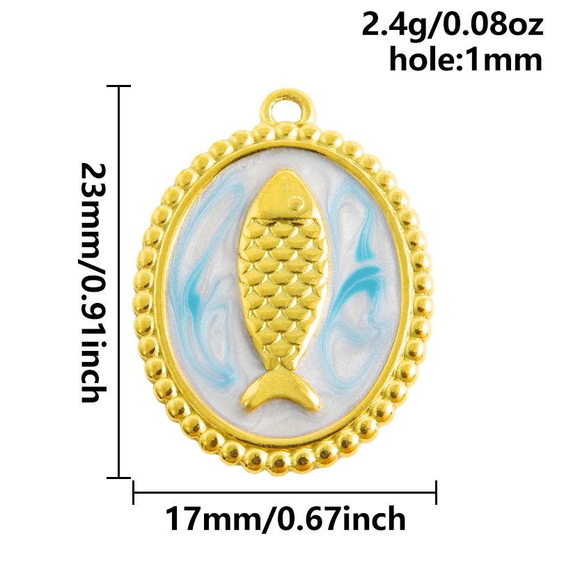2pcs Red Lobster Crab Coral Real Gold Plated Stainless Steel Enamel Charm For Jewelry Making Supplies DIY Beach Necklace Pendant