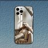 Animal Cute Sloth Phone Case For iPhone 16,15,14,13,12,11,Pro,X,XS,Max,XR,Plus,Mini Soft Black Cover