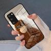 Забавный чехол для телефона с обезьяной для Samsung S26 S25 Plus S20 S20 Plus S22 Ultra S23 FE S21 Plus S21 Ultra Стеклянная крышка
