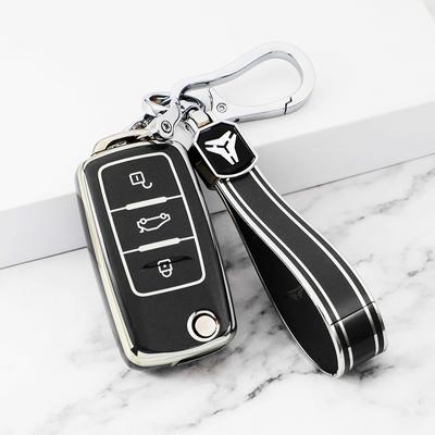 Чехол для ключа-брелока автомобиля для Volkswagen VW Polo Golf Passat TiguanBeetle Caddy T5 Up Eos Skoda Octavia Seat Leon Altea