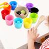 Balls In Cups Number Counting Preschool Learning Activities Rainbow Ball Color Sorting Toy