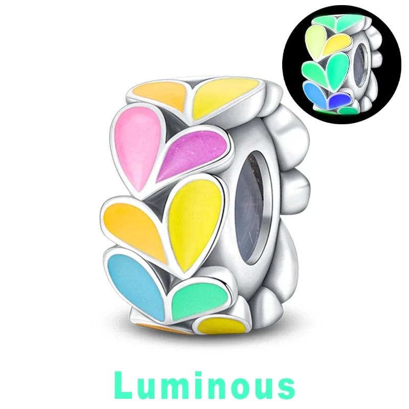 Copper Charm Chameleon Glowworm Light Bulb Firefly Star Moon Pendant Fit Original Bracelet Diy For Jewelry Making