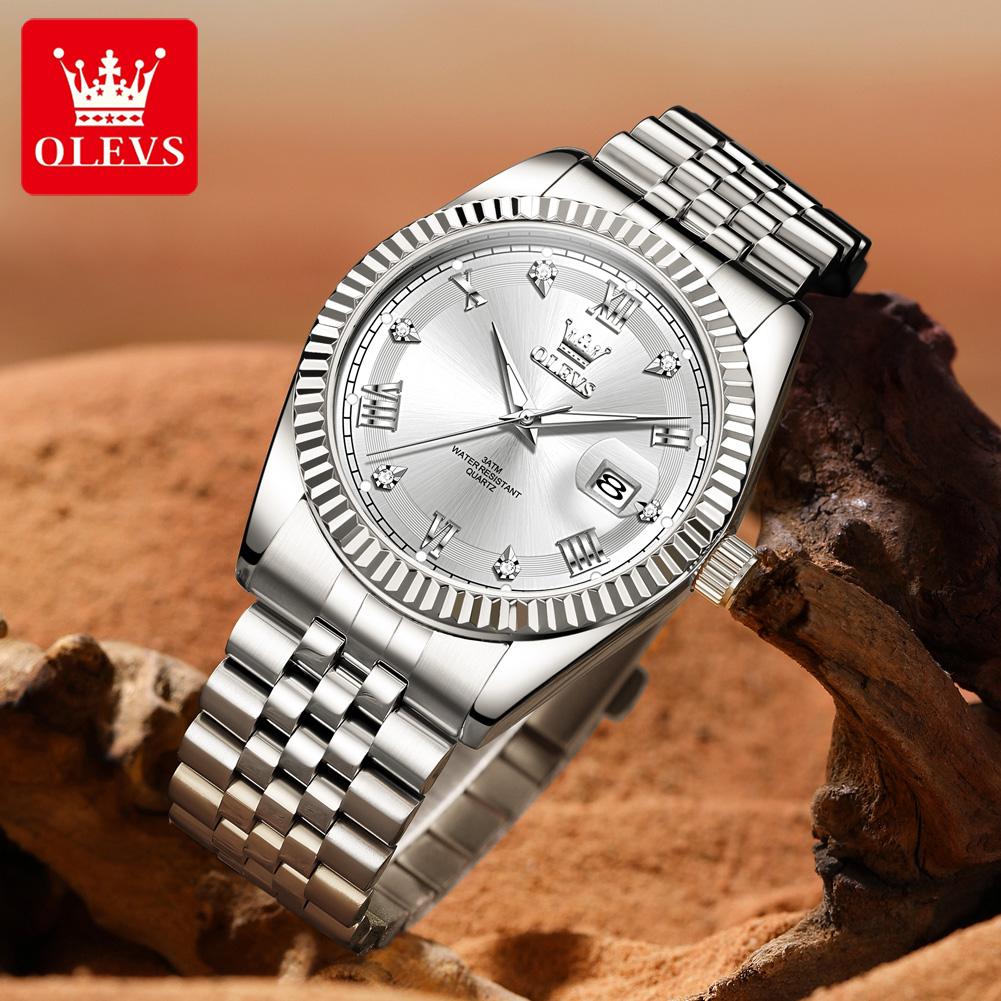 OLEVS New 5680 Men Watch Luxury Brand Watch Luminous Waterproof Watch Original Business Men Quartz Watch Gift Montre Homme