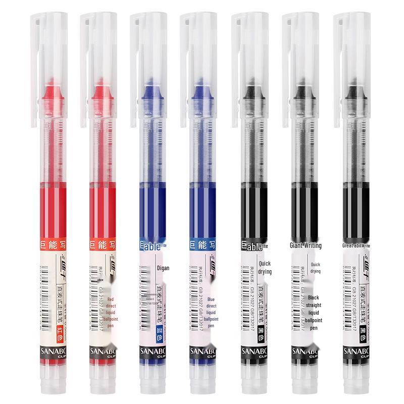 Black 0.5mm Needle Tip Ballpoint Pen for Office & Exams