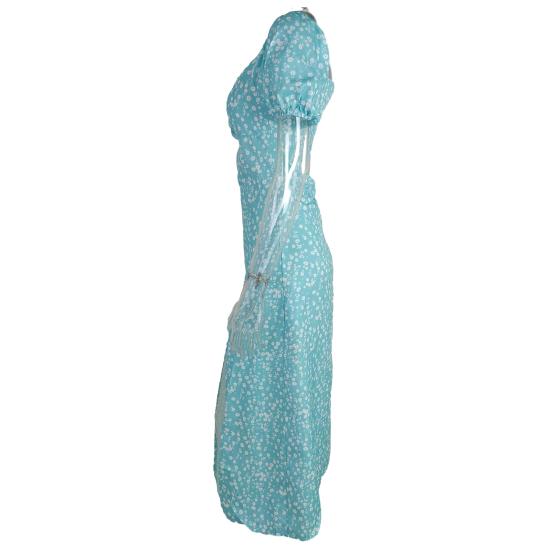 Женское платье с высокой талией и открытыми плечами, с глубоким вырезом, летнее сексуальное облегающее платье с цветочным принтом, трапециевидное платье макси для женщин