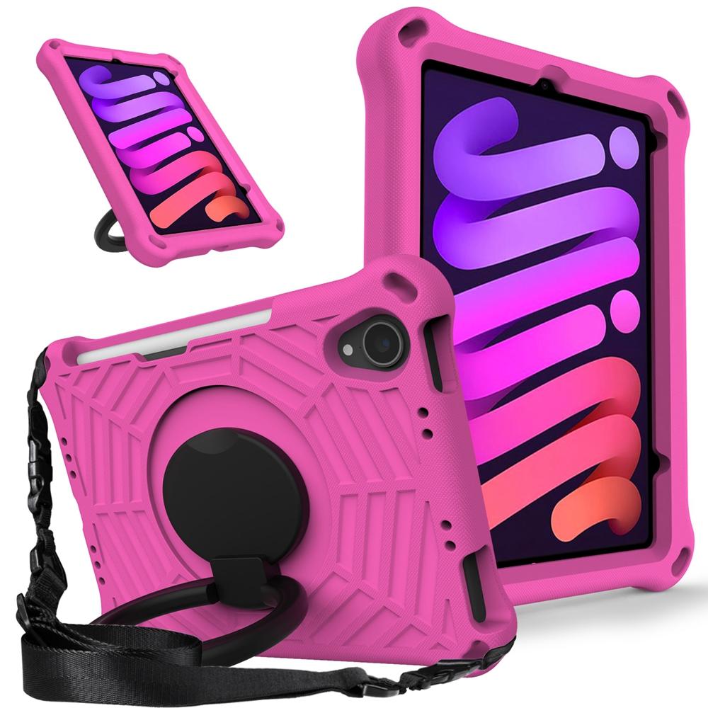 Для Apple iPad mini 6 7 6-го поколения 2021 2024 A17 Pro A2567 A2568 A2993 A2996 чехол EVA Kids Safe Pull Ring противоударный плечевой ремень подставка чехол для планшета