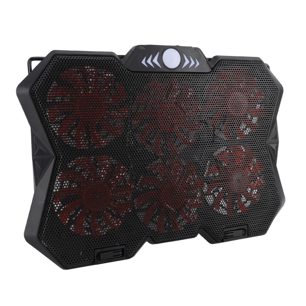 Охлаждающая подставка для ноутбука с 6 регулируемыми по высоте уровнями, RGB-подсветкой, бесшумными 6 вентиляторами, металлической сеткой, для игрового ноутбука, охлаждающая подставка для компьютера, для нижней части