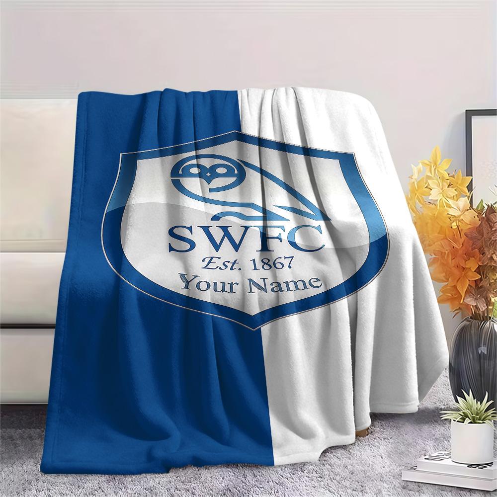 1PC Custom Name SHEeffield Wednesday Football Club Patterned Flannel Blanket for Home Decor Warmth and Comfort Gifts Holiday Present -HE204