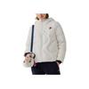 Fila Флисовая толстовка с капюшоном, повседневная, с длинным рукавом, пуховик, женская верхняя одежда, стандартная - белая F51W348919B-WT