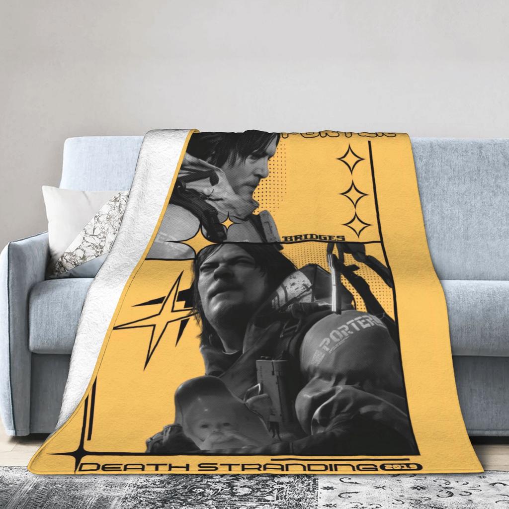 Death Stranding Видеоигра Супермягкое Одеяло Мальчик Девочка Плюшевое Плед Модное Уличное Фланелевое Покрывало Покрывало для Дивана