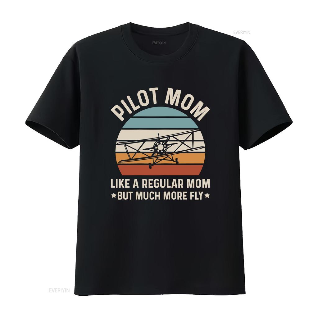 Airplane Captain Design for a Pilot Mom T Shirt vintage Washed Unisex designer clothes Top For Everyday Wear graphic Stylish