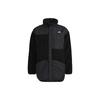 Preserve Boa Fleece-Lined High Collar Warm Cotton Jacket Men Outerwear Black H40911