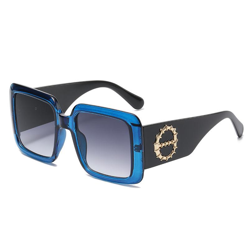 New metal decorative sunglasses women's sunglasses trendy European and American ins UV protection sunglasses