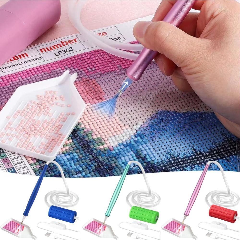 Инструмент для рукоделия своими руками Электрический алмазный всасывающий инструмент Всасывающая насадка Инструмент для сверления для 5D Алмазной живописи