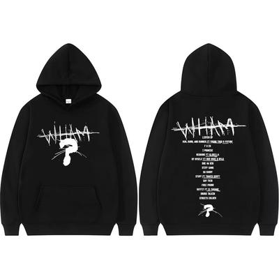 Худи с принтом альбома Wham рэпера Lil Baby Мужская одежда Хип-хоп Винтажные Оверсайз Худи Унисекс Мода Высококачественные Толстовки
